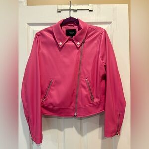 torrid Hot Pink Faux Leather Moto Jacket